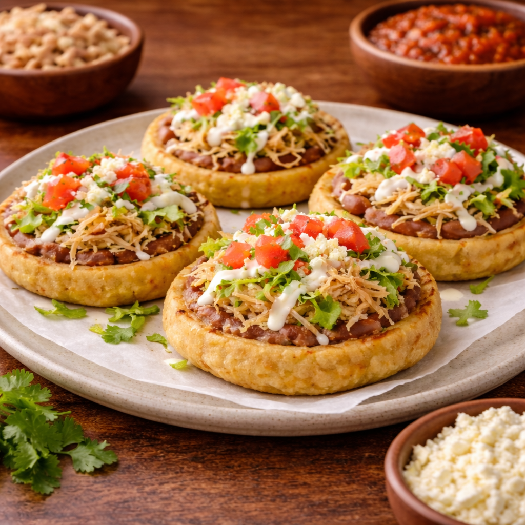 Crispy Sopes with Fresh Corn Masa